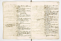 Page of the Gaspari manuscript from the Archives of the Holy Congregation in Rome