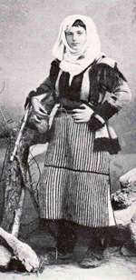 Mountain woman of Kelmendi (Photo: Alexandre Degrand, 1901)