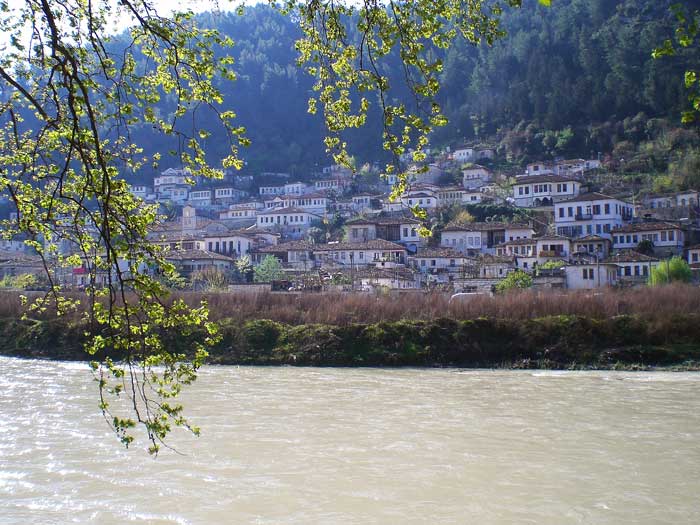 View of the Gorica neighbourhood of Berat (Photo: Robert Elsie, March 2008).