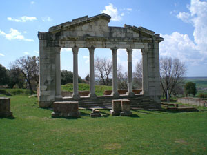 The ruins of Apollonia (Photo: Robert Elsie, March 2008).
