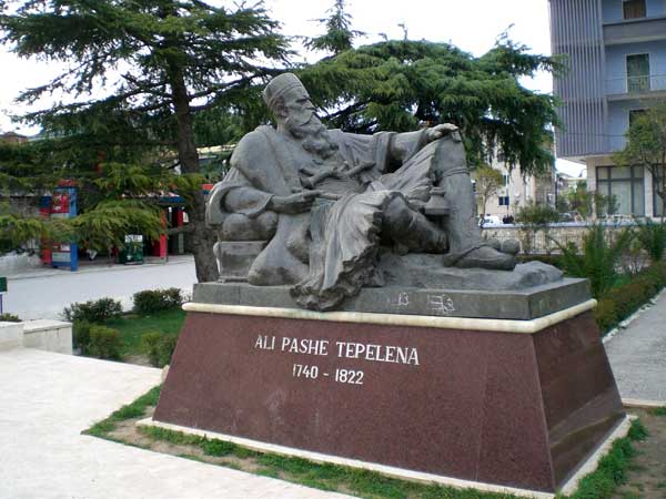 Statue of Ali Pasha in Tepelena (Photo: Robert Elsie 2008)
