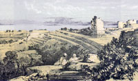 View of Nicopolis by Edward Lear, 1848