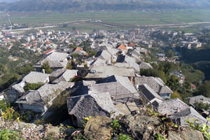 View from the fortress of Gjirokastra (Photo: Robert Elsie, October 2012).