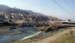 The Lepenc and Nerodimja rivers flowing together at Kaçanik (Photo: Ismail Gagica).