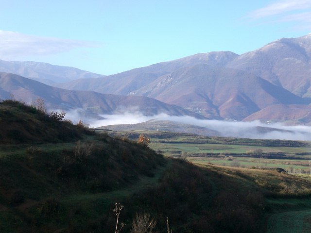 The Black Drin Valley near Peshkopia (Photo: Robert Elsie, December 2008).