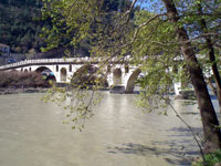 Bridge over the Osum River at Berat (Photo: Robert Elsie, November 2010).