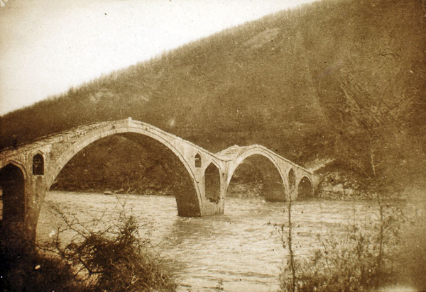 The Vizier’s Bridge on the Drin (Photo: Franz Nopcsa, 1905)