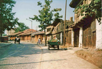 Gjakova street scene (Photo: Robert Elsie, 1988).