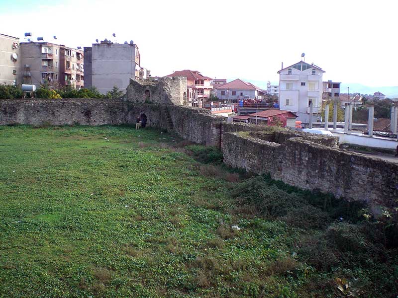 The empty fortress of Peqin (photo: Robert Elsie, November 2010).