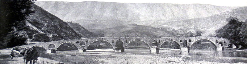 The Gorica Bridge (photo: Ekrem bey Vlora, 1908)
