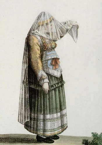 Albanian costume from Mongrassano.