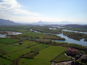 The Drin and Kir rivers near Shkodra (Photo: Robert Elsie, March 2008).