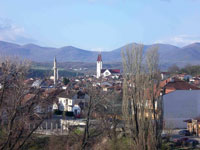 View of Gjakova in Kosovo (Photo: Robert Elsie, April 2010).