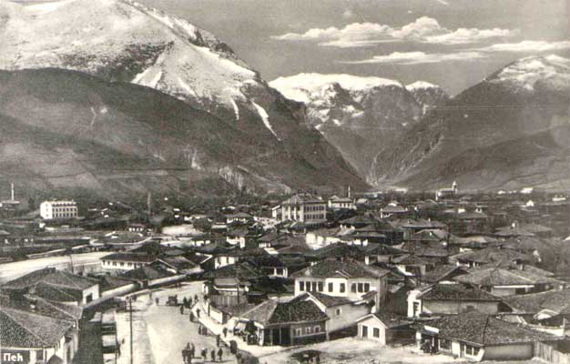 View of Peja (Pec) in the 1920s.