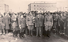 Communist partisans in Tirana, 28 November 1944.