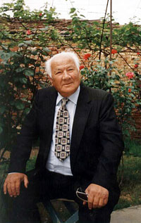 Lazër Radi after his release, ca. 1995.