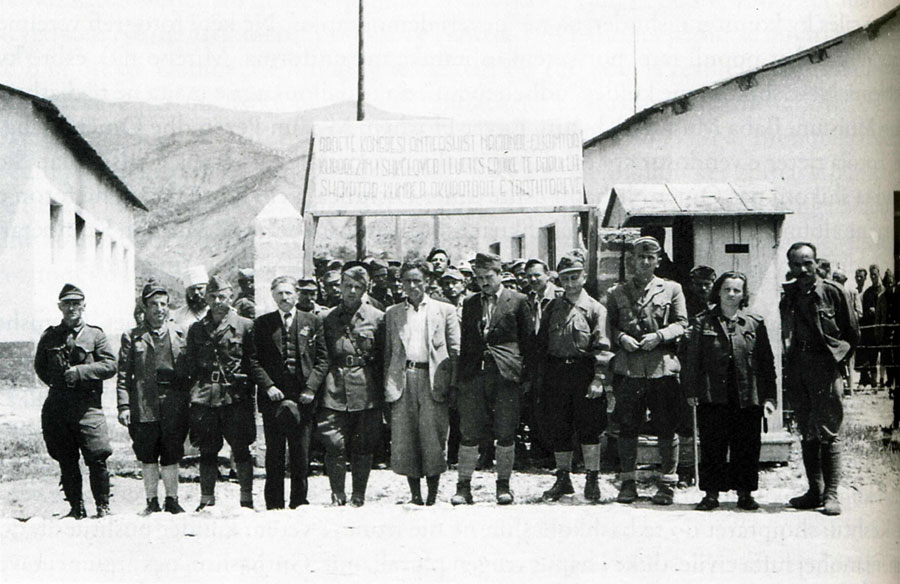 Kommunistische Partisanen in Përmet, Mai 1944.
