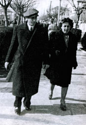 Jewish refugees from Hamburg, Siegbert and Alice Gerechter, in Tirana in 1944