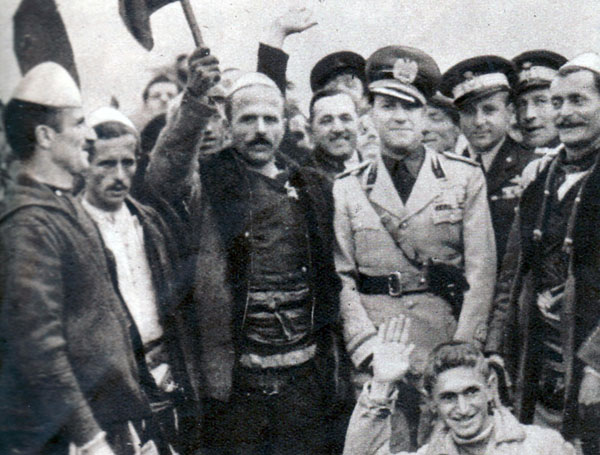 Count Ciano in Durrës, 7 April 1939