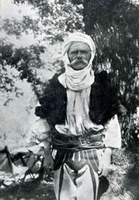 Albanian tribesman of the Shala mountains (Photo: W. F. Stirling).