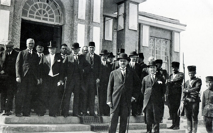 The Constitutional Assembly in Tirana declares the monarchy and proclaims Ahmet Zogu as King of the Albanians, 1 September 1928.