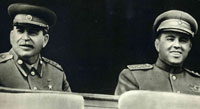 Joseph Stalin and Enver Hoxha